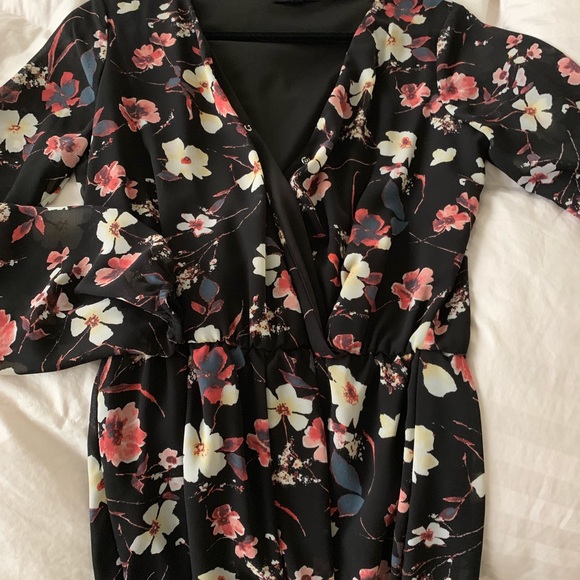 Floral dressy shorts romper - Picture 1 of 4